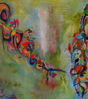 Beyond Heaven’s Gate. Oil on canvas, 36 x 36’’.