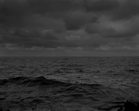 dark image of the sea currents