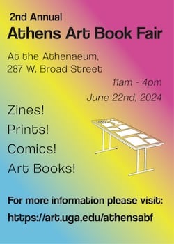 Join us for the Athens Art Book Fair this June!