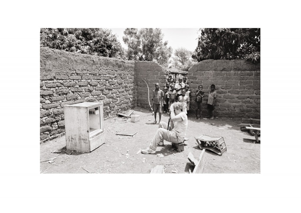 "Lucinda's Refrigerator",  Boni, Burkina Faso, 2003 Silver Gelatin print  (Photo taken by Judy of Lucinda who was taking a photo for Judy)
