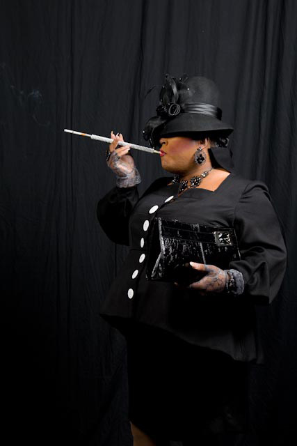 Sonja Rieger, Kitti Smoking, archival pigment print on Hahnemühle Photo Rag 308, 2009. Image courtesy beta pictoris gallery.