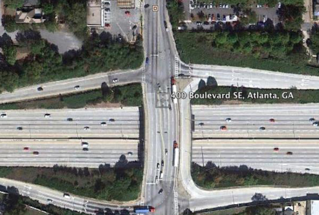 Google Earth image of 400 Boulevard today.