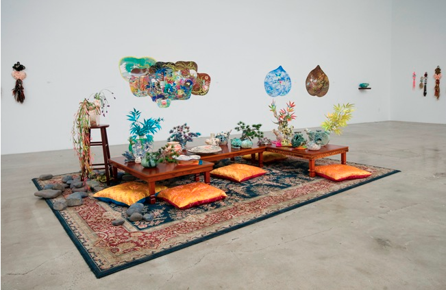 Installation view of Jiha Moon’s 2012/2013 Working Artist Project, “Foreign Love.”
