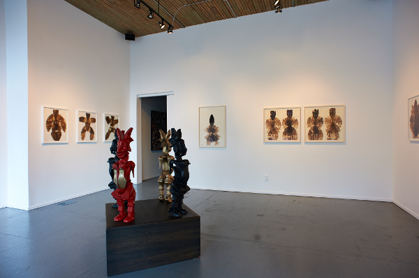 Installation view of Fire/fly at beta pictoris gallery, Birmingham.