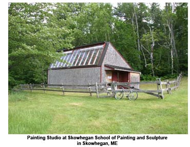 The painting studio at Skowhegan. 