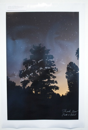 Surrogate Project for Harold Wayne Nichols: The Night Sky Series (Photo: Tom Williams)