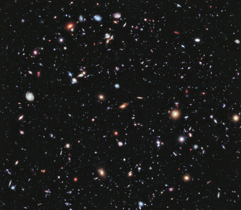 The Hubble Ultra Deep Field is an image of a small area of space in the constellation Fornax, created using Hubble Space Telescope data from 2003 and 2004.