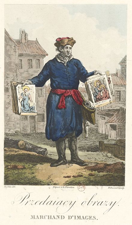 Dealer of art in Polish–Lithuanian Commonwealth, (Drawn by Jan Piotr Norblin), Photo credit via http://en.wikipedia.org/