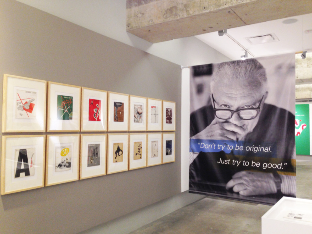 Installation view of "Paul Rand: Defining Design," at the Museum of Design Atlanta, October 27, 2013-January 30, 2014. (Photo: Sherri Caudell)