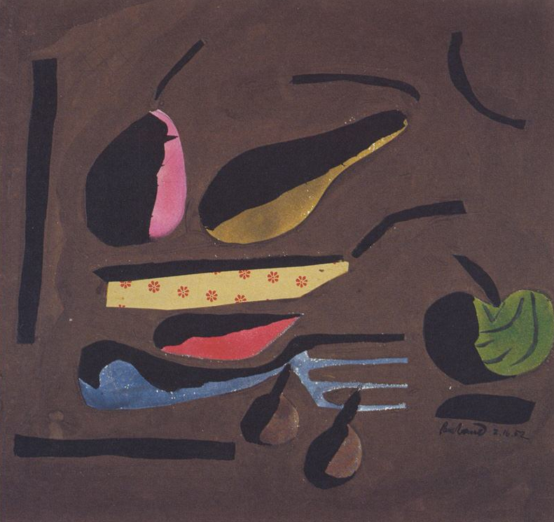 Paul Rand, Fruit, 1952, gouache.