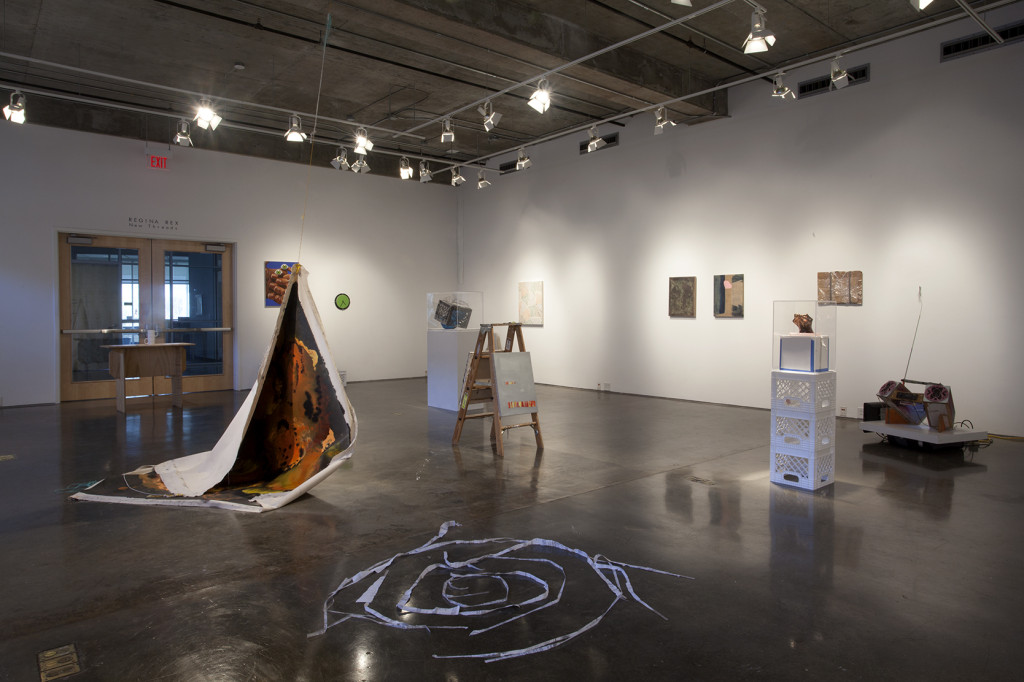 Installation view of “New Threads.”
