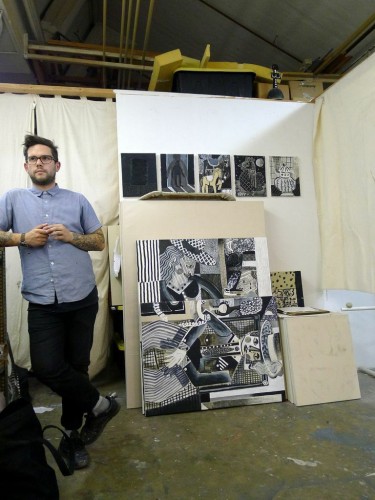 Austin Eddy at his Brooklyn Studio