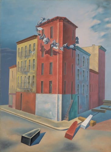 O. Louis Guglielmi, Tenements, 1939. Oil on canvas. 36 1/4 by 28 1/8 inches. Photo courtesy Georgia Museum of Art.