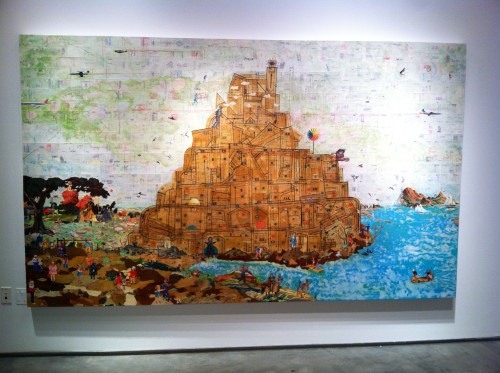 Marcus Kenney, Tower of Babel, 2014, completed during a residency at the Lux Art Institue near San Diego.