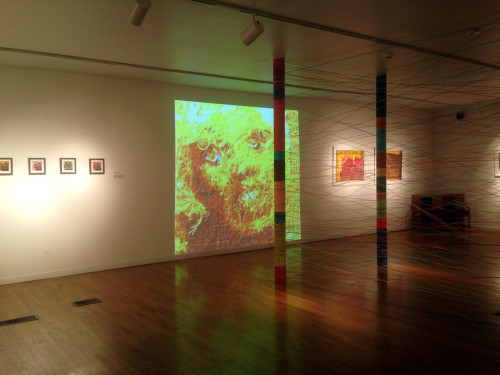 Jessica Caldas and Aubrey Longley-Cook, Installation Shot, “Two Houses” exhibition, 2014, Photo by Sherri Caudell.