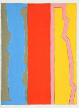 Medford Johnston, Untitled Study (Samburu Linda), 1989; acrylic, modeling paste and pencil on paper, 30 by 22½ inches.