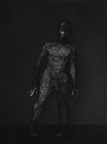 Kerry James Marshall, Frankenstein, 2010; hardground etching, 22.5 by 19 inches.