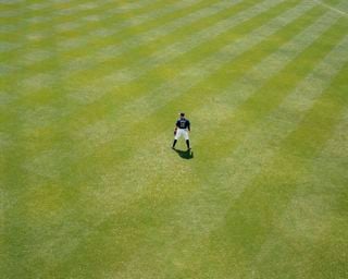 Alec Soth, Center Field #3, 2013; archival pigment print, 48 by 58 inches; at the Contemporary Art Museum.