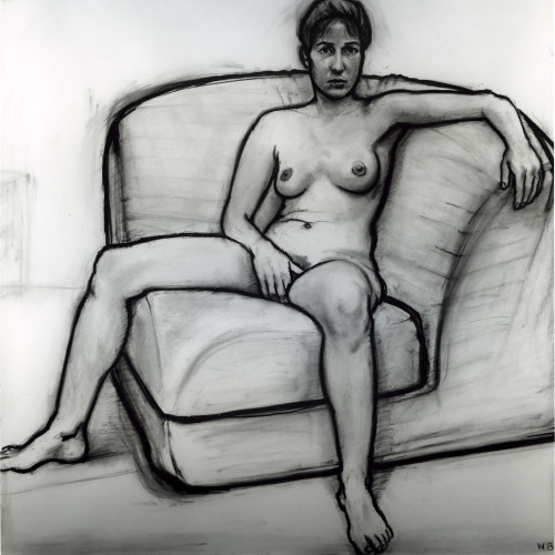 William Beckman, Classical Woman 6, 1989-1990; charcoal.
