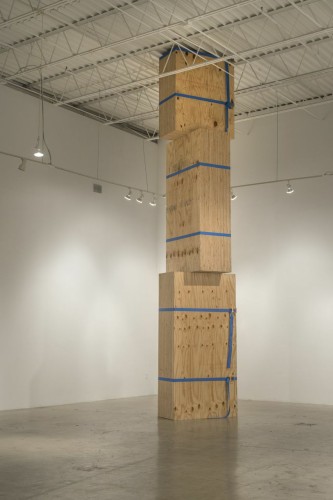 Scott Ingram, Stack, 2014; plywood, hardware.