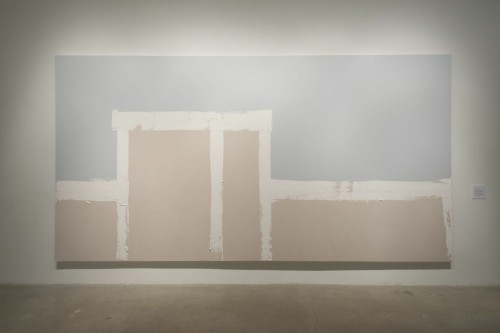 Scott Ingram, Untitled Number 23, 2014; latex, gesso, marble dust on canvas.