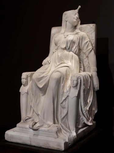 Edmonia Lewis, Death of Cleopatra, 1876; marble, 63 by 31.25 by 46 inches. 