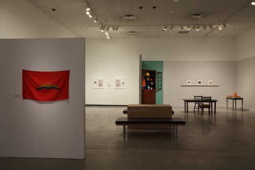 Installation view with (l to r) Robert Sherer, Heirloom; Nikita Gale, 1961; and Carolyn Carr, Still Life. 