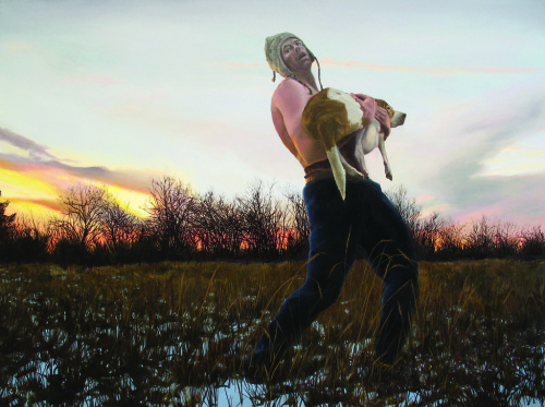 Kevin Muente, Potential of Loss, 2011; oil on canvas, 36 by 48 inches.