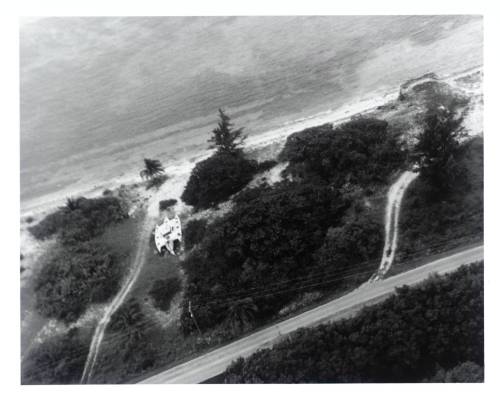 Tacita Dean, Aerial View of Teignmouth Electron, Cayman Brac 16th of September 1998, 2000; photograph on paper. 