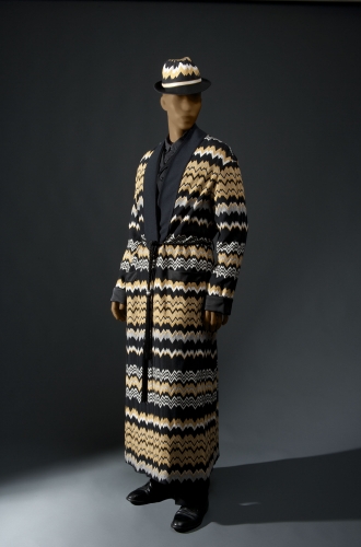 Missoni (Italy), Day ensemble, ready-to-wear, fall/winter 2006-07. Wool/nylon blend chevron knit. Appeared in Stylishly Hot. Photograph by John Alderson © Chicago Historical Society.