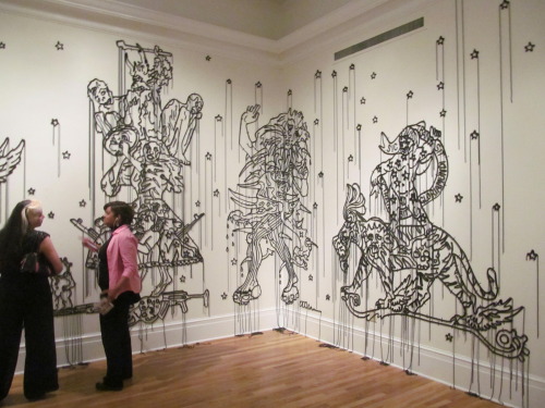 Hew Locke's installation The Nameless at Tulane's Newcomb Art Gallery. 