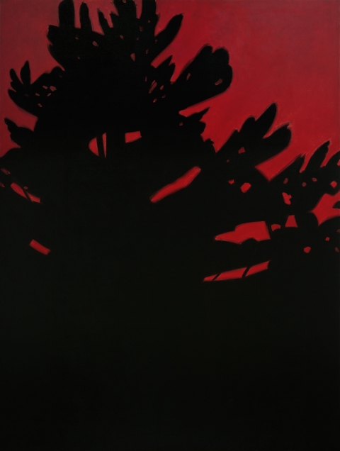 Alex Katz, Sunset, 1987; oil on linen, 10½ by 8 feet. 