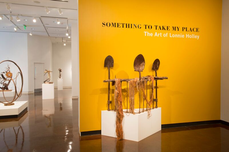 Installation view of Lonnie Holley's show "Something to Take My Place," at the Halsey Institute of Contemporary Art, Charleston, SC, through 