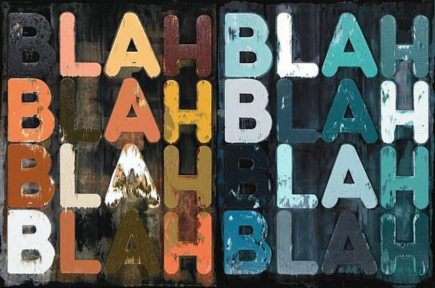 Mel Bochner, Blah, Blah, Blah, 2011.