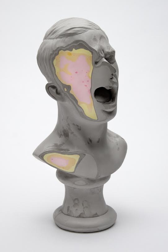 Christina A. West, Unmet (#4), 2014; pigmented hydrocal, 16 by 7 by 7 inches. 