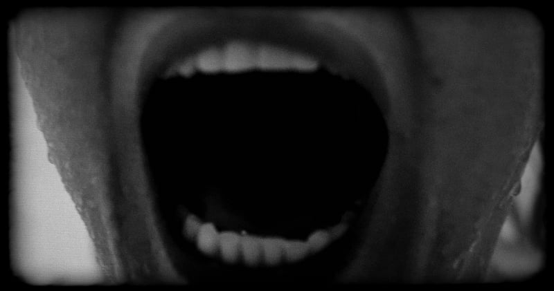 One of the dramatic closeups from the Psycho shower scene. 