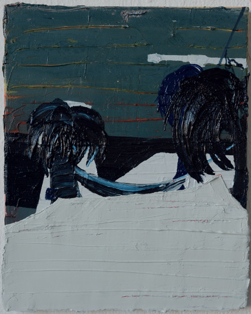Felix Becker ohne Titel (Paradise Freeze) 2017 oil on linen 50 by 40 cm (19.7 by 15.75 in.)