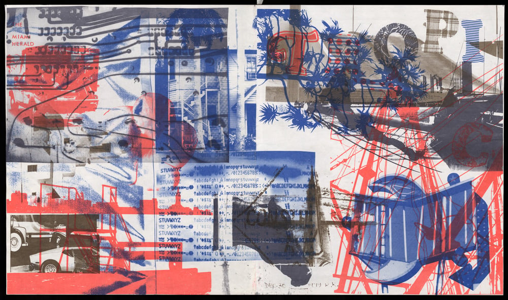 Robert Rauschenberg, Cover for magazine of the Miami Herald, December 30, 1979
