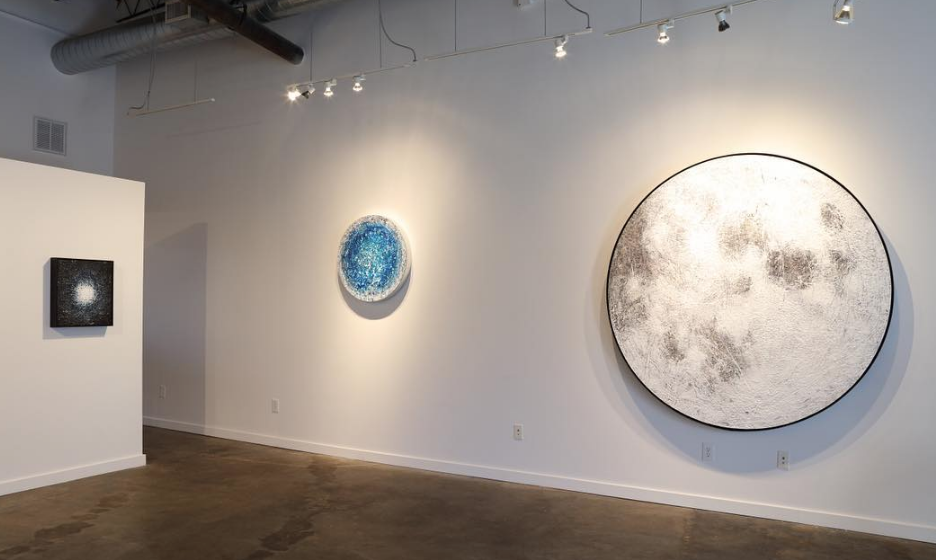 Installation view of Michele Schuff's show "On the Edge of Forever," at Sandler Hudson Gallery through March 17.