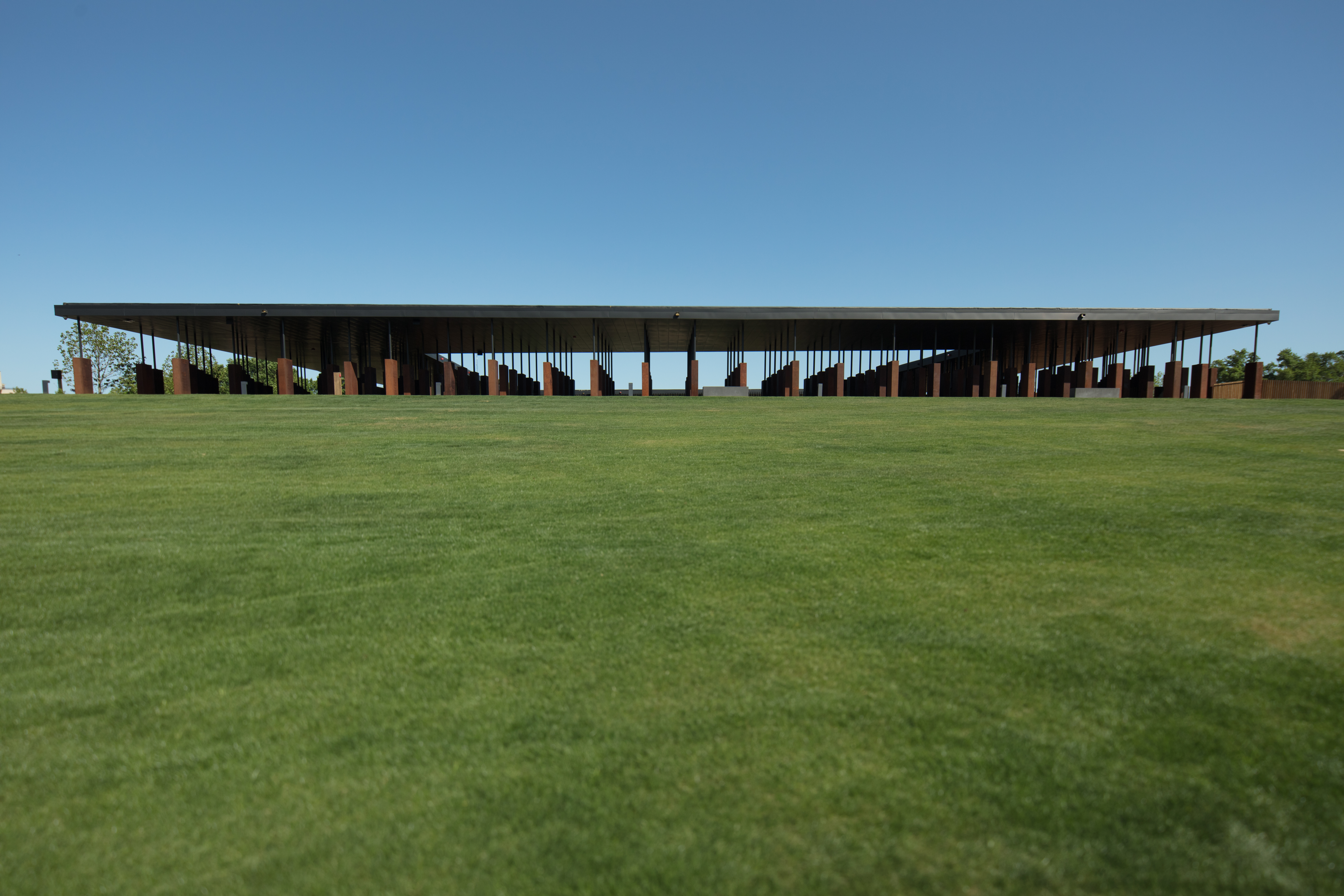 View of the National Memorial for Peace and Justice, designed by MASS Collective.