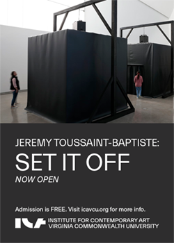 On view at ICA VCU: Jeremy Toussaint-Baptiste
