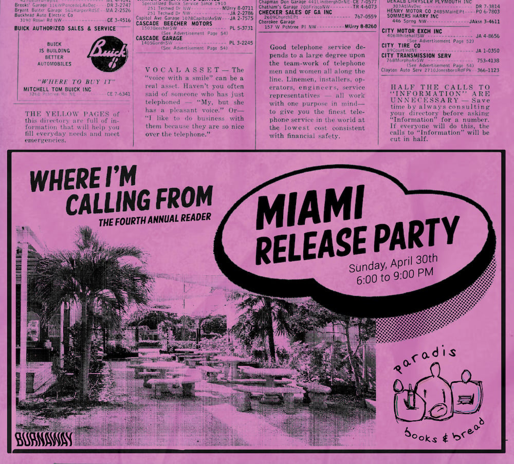 Where I&#8217;m Calling From Release Party: Miami Edition