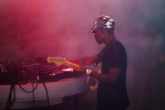 TYGAPAW performing Duppy Know Who Fi Frighten, 2024 Performance in collaboration with Kings-Lee Rose, 90 minutes at BOFFO Performance Festival Fire Island, New York. Photograph by Krys Fox and courtesy of the artist and BOFFO Performance Festival Fire Island, New York.