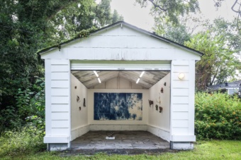 Installation view of "Rustle" at Blue Boy, Savannah. Photograph by and courtesy of Blue Boy, Savannah.