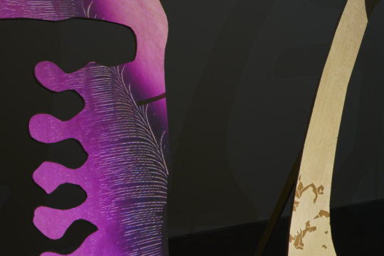 Detail of Danqi Cai, Refrain in Three Parts, 2025. Photograph by Kes Efstathiou and courtesy of Danqi Cai.
