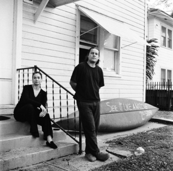 Madhavi Ghiotti (left) and Alfonso Duran (right) at Second Story in Miami, Florida. Photograph by Daniela Llanes and courtesy of Alfonso Duran.
